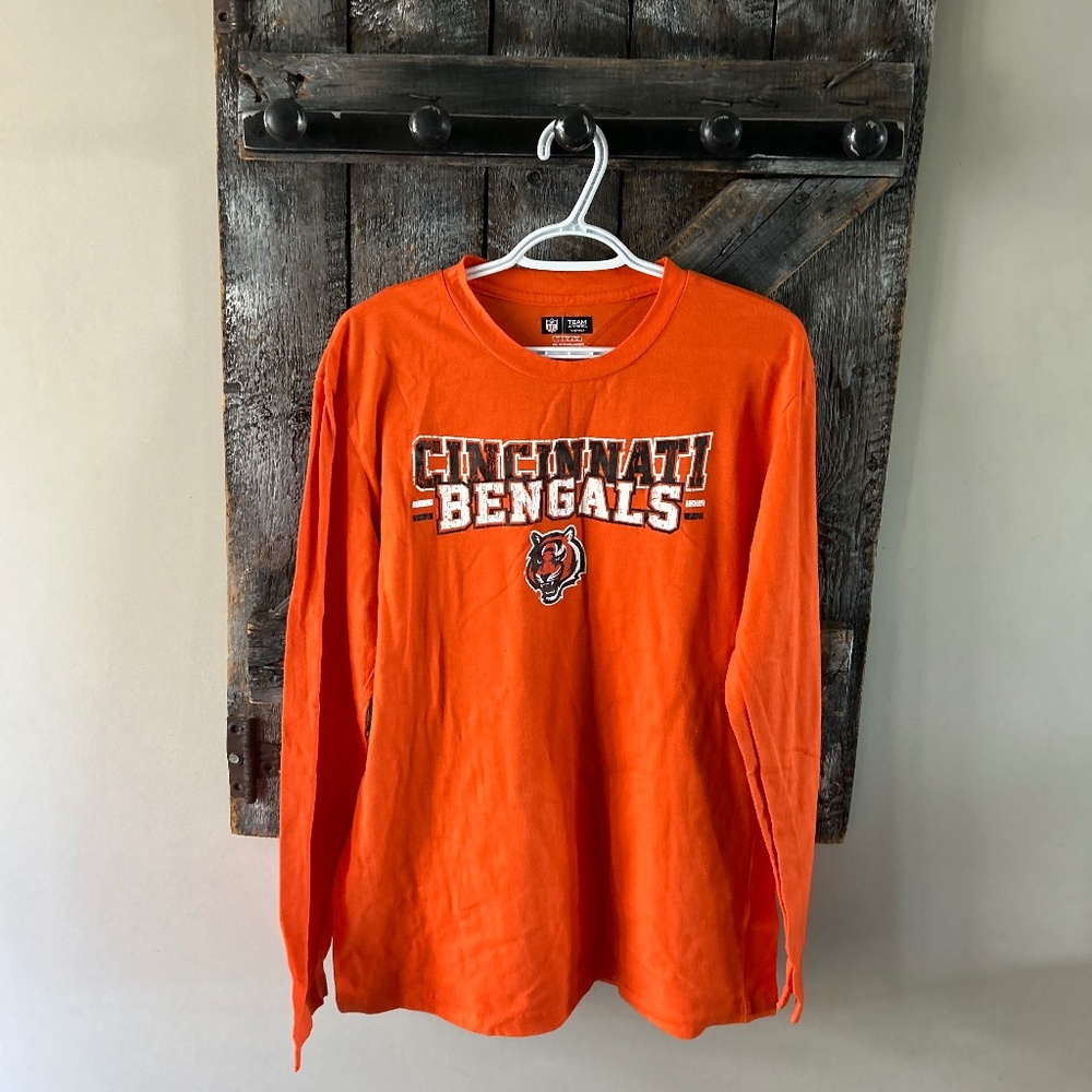 Men's Long Sleeve Bengals Shirt Orange